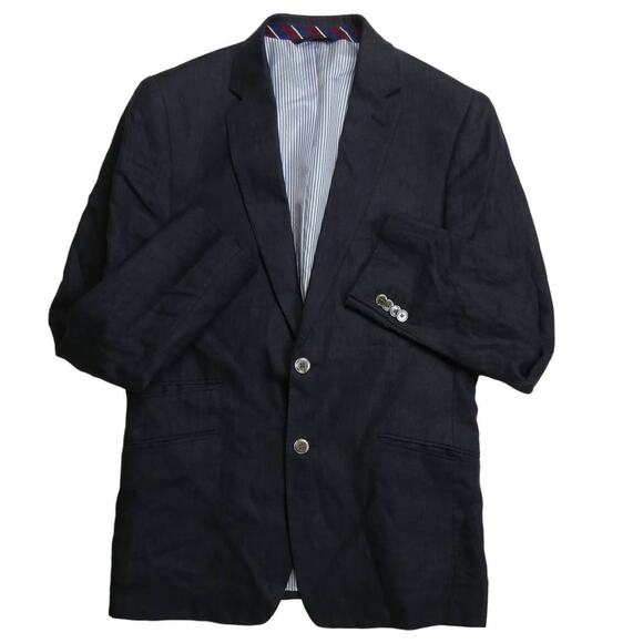 Banana Republic Modern Slim Fit 100% linen sport coat, 40R, navy, NEW